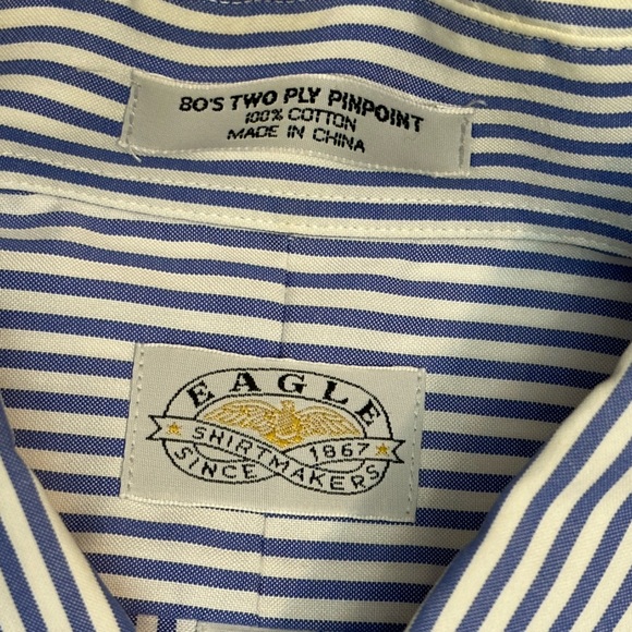 Eagle Shirt-makers 1867 Men’s Bo’s Two Ply Pinpoint - Picture 3 of 4